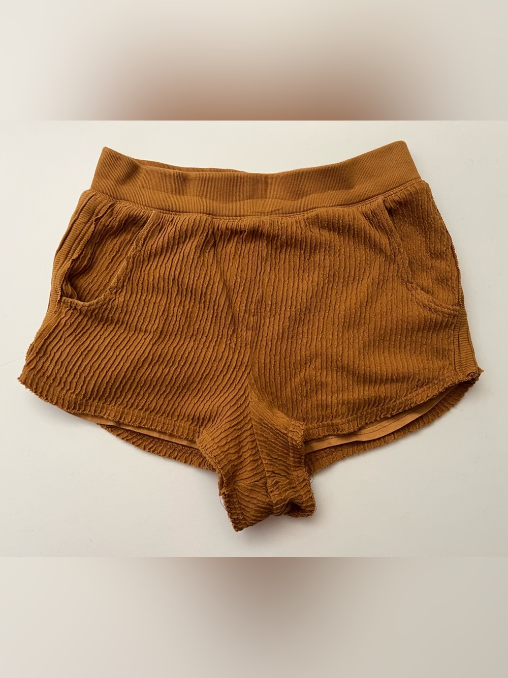 FP Movement by Free People | Ribbed Athletic Shorts in Caramel